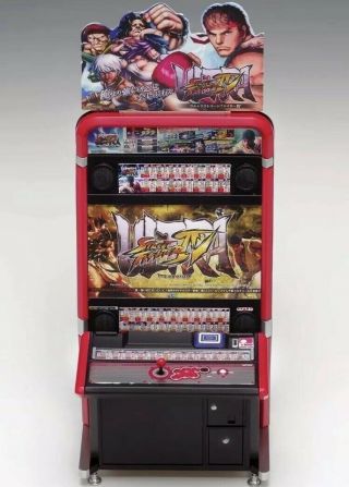 Ultra Street Fighter Iv Vewlix Cabinet Arcade Machine 1/12 Scale Model Kit
