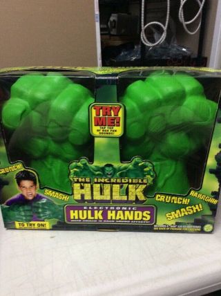 Toy Biz Marvel Electronic Hulk Hands Smash 
