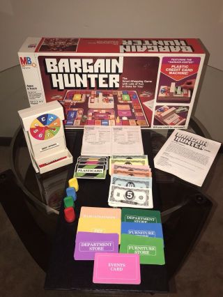 Vtg 1981 Bargain Hunter Shopping Board Game Milton Bradley Mb 100 Complete