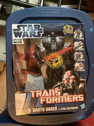 Hasbro Star Wars Transformers Darth Vader To Star Destroyer Action Figure