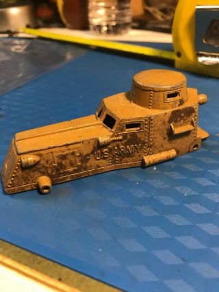 Tootsietoy - US Army Armored Car - Early Toy Tank.  1920’s 2