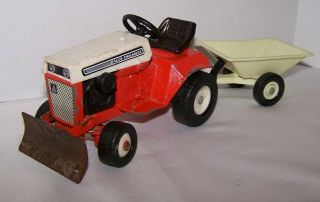 Vintage Ertl Allis - Chalmers Lawn & Garden Tractor With Dump Cart 1:16
