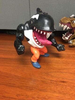 Vintage Street Sharks Action Figure Moby Lick Night Fighter T - Bone (Dino Vision) 4