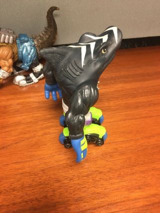 Vintage Street Sharks Action Figure Moby Lick Night Fighter T - Bone (Dino Vision) 7