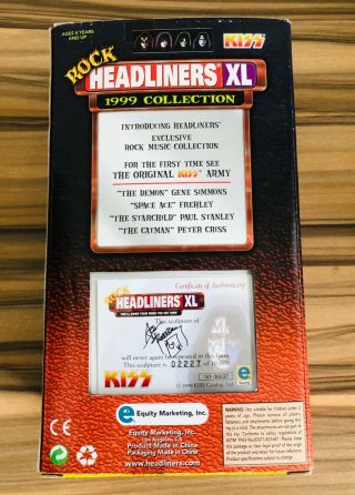 ROCK HEADLINERS XL 1999 KISS SPENCERS EXCLUSIVE ACE FREHLEY 2227 OF 5000 2