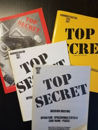 Vintage: Top Secret,  1981,  Espionage Rpg By Tsr