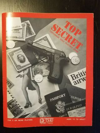 VINTAGE: TOP SECRET,  1981,  espionage RPG by TSR 2