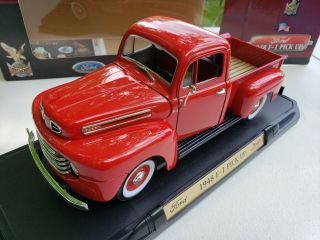 Road Signature Ford 1948 F - 1 Pick Up Red 1:18 Scale Die Cast