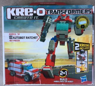 Hasbro Kre - O Transformers Autobot Ratchet Construction Set Action Figure -