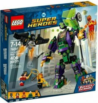Lego Dc Superhero 76097 Lex Luthor Mech Takedown W/ Firestorm Batman Minifigure