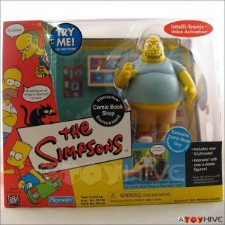 Simpsons Interactive Comic Book Guy Shop Playset Interactive Environment Box Set