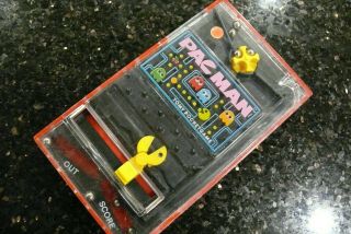 Tomy Pac Man Vintage Mechanical Handheld Pocket Arcade Game ✨tested✨