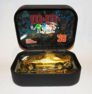 50th Anniversary Nascar M & Ms Gold Car Racing Champions In Case 1:64