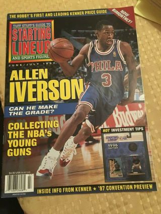 Tuff Stuff Guide To Starting Lineup & Sports Figures Junejuly 1997 Allen Iverson