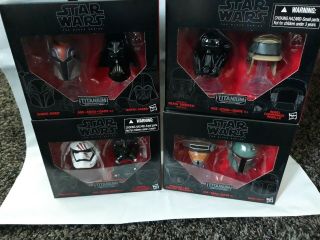 Star Wars Titanium Black Series Helmet 5 6 7 8 Leia Vader Sabine Finn