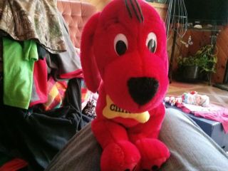 Clifford The Big Red Dog Plush Stuffed Animal Toy 14 " Kohls Cares Yellow Bone