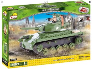 M24 Chaffee Light Tank Cobi 2457 Small Army Building Blocks Wwii Toys Bricks