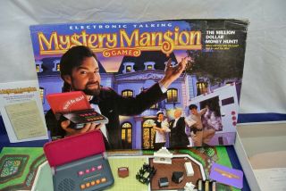 VIINTAGE ELECTRONIC TALKING MYSTERY MANSION GAME,  PARKER BROS.  40380,  1995 HASBRO 7