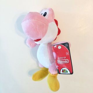 World Of Nintendo Mario Bros.  Pink Yoshi 6 " Plush Toy