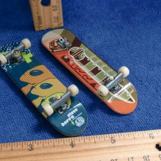 Tech Deck Fingerboard 2 Steve Berra Alien Workshop Skateboard Ok Green Orange Et