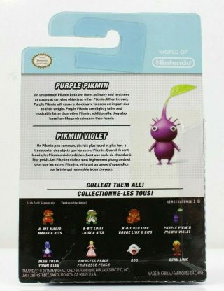 Purple Pikmin World of Nintendo Jakks MOC 2.  5 