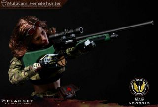 1/6 Scale Toy Female Special Forces - Black Pistol w/Drop Leg Holster 4