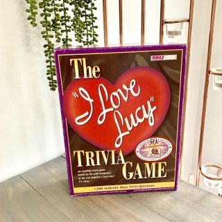 Vintage 1998 I Love Lucy Tricia Board Game 50th Anniversary Edition Talicor