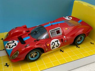 1:18 Jouef Evolution 1967 Ferrari 412p 23 Le Mans R Attwood P Courage 3018 Read