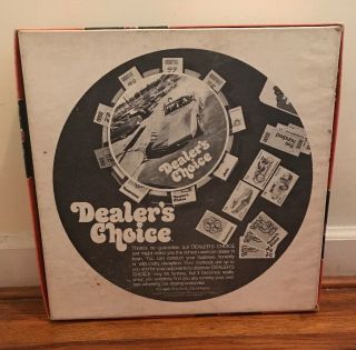 Vintage 1972 Dealer ' s Choice Car Board Game Complete Parker Brothers 4