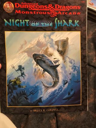 Night Of The Shark Dungeons & Dragons 2nd Tsr 9550