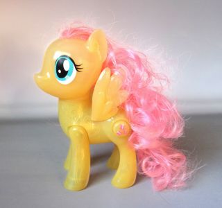 My Little Pony The Movie Fluttershy Shining Friends Push Button Mlp Figure Pink