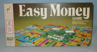 Vintage 1974 Milton Bradley Game Of Easy Money,  Never Played With,  Parts