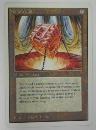 Mana Vault - Unlimited Magic The Gathering Mtg Card