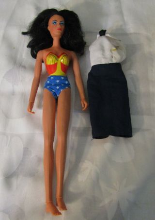 Vintage Mego 12 " Wonder Woman Lynda Carter Doll With Diana Prince Outfit