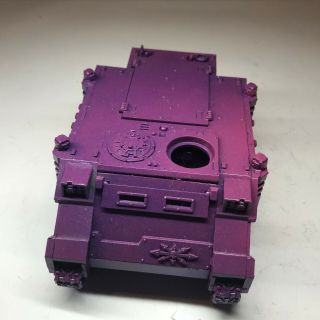 Warhammer 40k Space marines - Chaos Space Marine Rhino - Partially painted 2