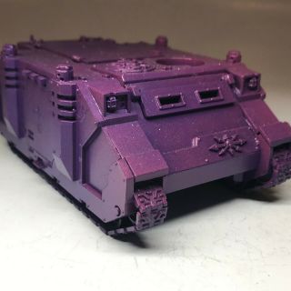 Warhammer 40k Space marines - Chaos Space Marine Rhino - Partially painted 7