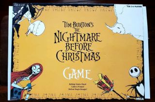 Rare The Nightmare Before Christmas Board Game - Neca Tim Burton Figures Toy Set