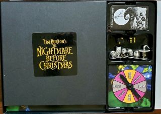 RARE THE NIGHTMARE BEFORE CHRISTMAS BOARD GAME - NECA TIM BURTON FIGURES TOY SET 3