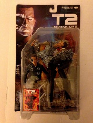 Mcfarlane Movie Maniacs Series 4 T2 Terminator 2 Judgement Day T - 1000 Figure Set