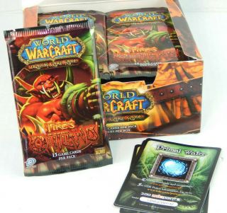 World Of Warcraft Fires Of Outland Booster Box By Upper Deck & Blizzard - Open