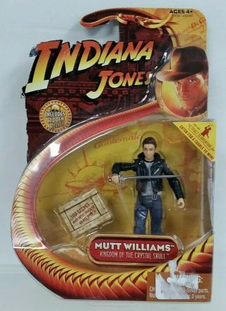2008 Indiana Jones Crystal Skull 3.  75 " Mutt Williams Figure (jacket,  Sword)