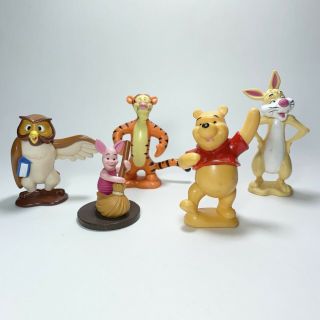 Disney Winnie The Pooh Figure Set | 5 Items | Tigger,  Piglet,  Rabbit,  Owl & Pooh