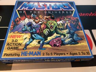 1983 Masters Of The Universe Board Game Mattel 3d Action He - Man Motu Complete