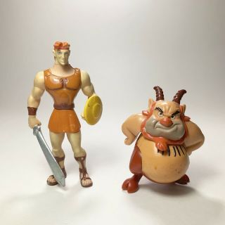 Disney Hercules Figure Set | 2 Items | Hercules & Phil | Pvc