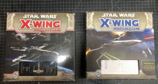 Star Wars X - Wing Miniatures Game - 2 Core Games 1 And One Open