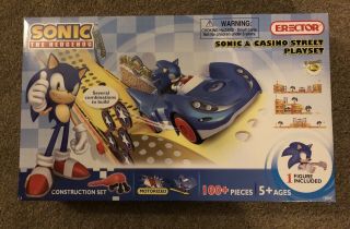 Rare Erector Sonic The Hedgehog Casino Street Box Set Sega
