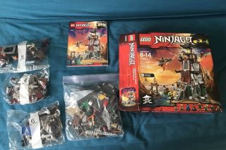 Lego Set 70594 Ninjago Lighthouse Siege With All Minifigures And Instruction.
