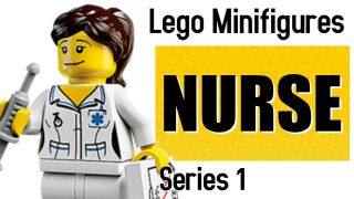Lego Collectible Minifigure Series 1 NURSE Complete 8683 CMF Clipboard Syringe 2