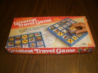 Vintage Travel Game The World 