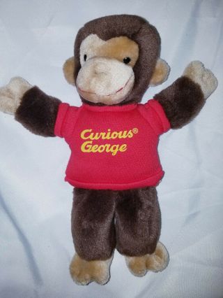 Gund Curious George Monkey Hand Puppet Plush 12 " Stuffed Animal